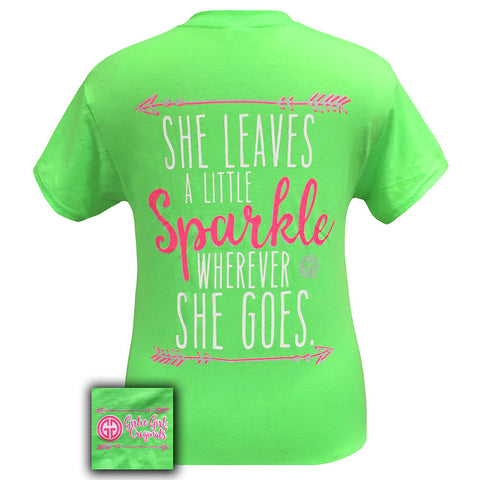 Sparkle Neon Green Short Sleeve