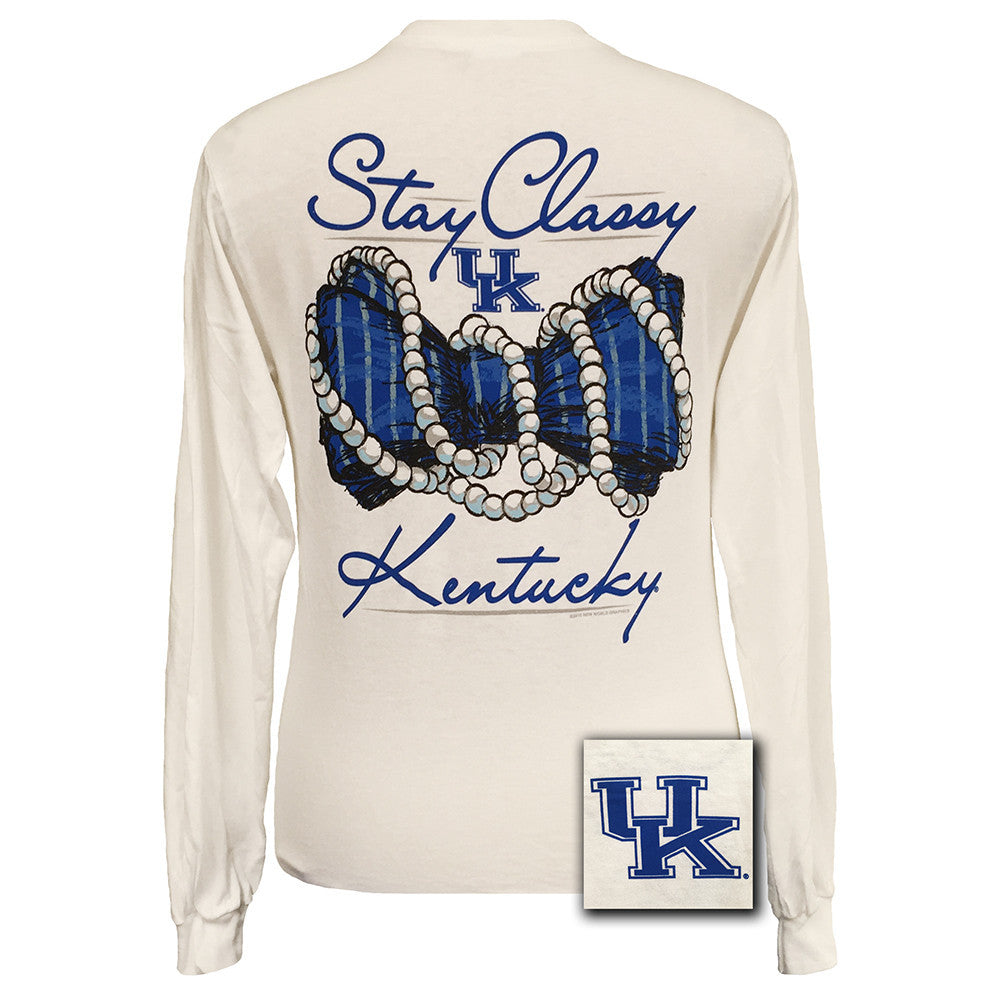 Stay Classy Kentucky White Long Sleeve