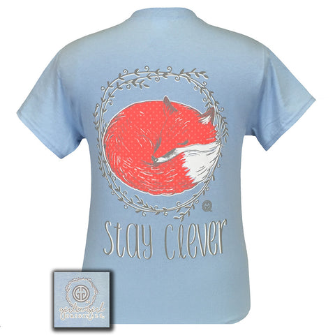 Stay Clever Light Blue Short Sleeve