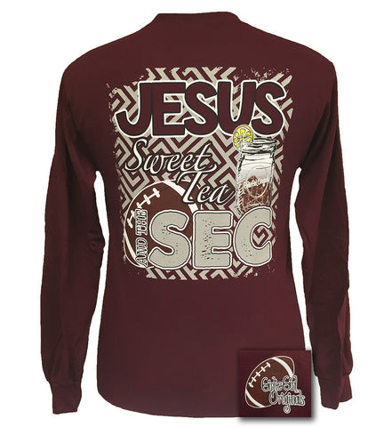 Sweet Tea and the SEC Maroon Long Sleeve