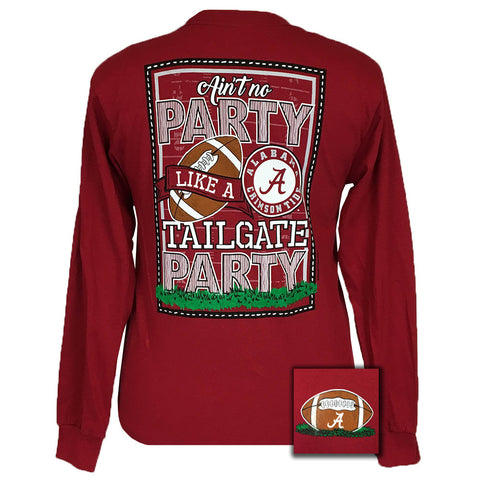 Tailgates Alabama Cardinal Red Long Sleeve