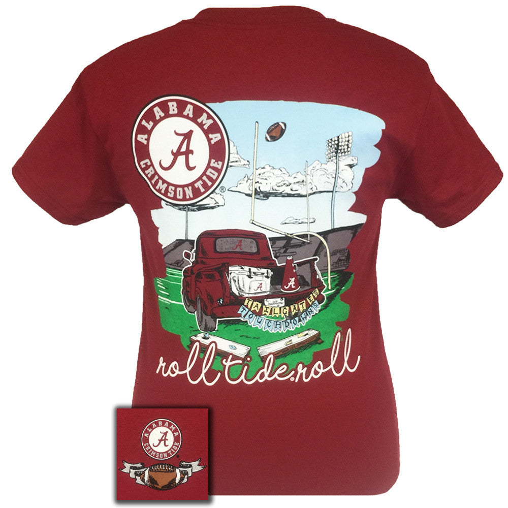 Tailgates and Touchdowns Alabama Cardinal Red Short Sleeve