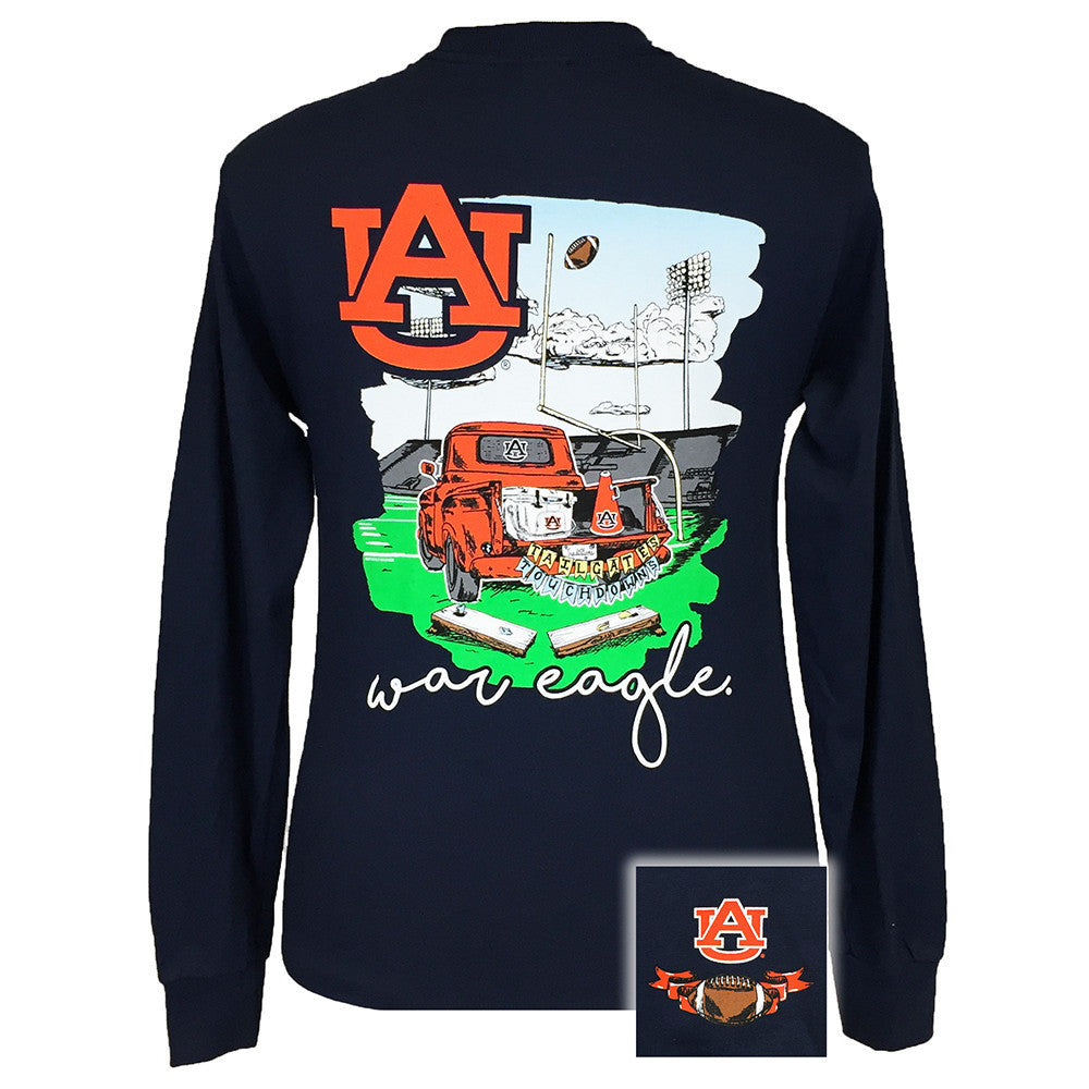 Tailgates and Touchdowns Auburn Navy Long Sleeve