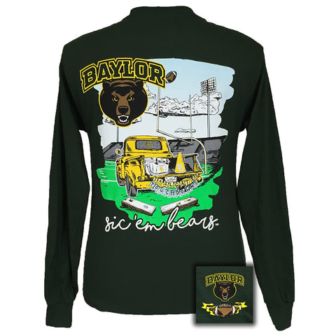 Tailgates and Touchdowns Baylor Green Long Sleeve