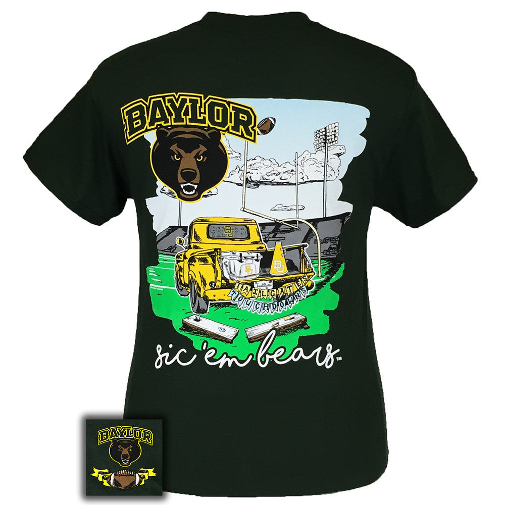 Tailgates and Touchdowns Baylor Green Short Sleeve