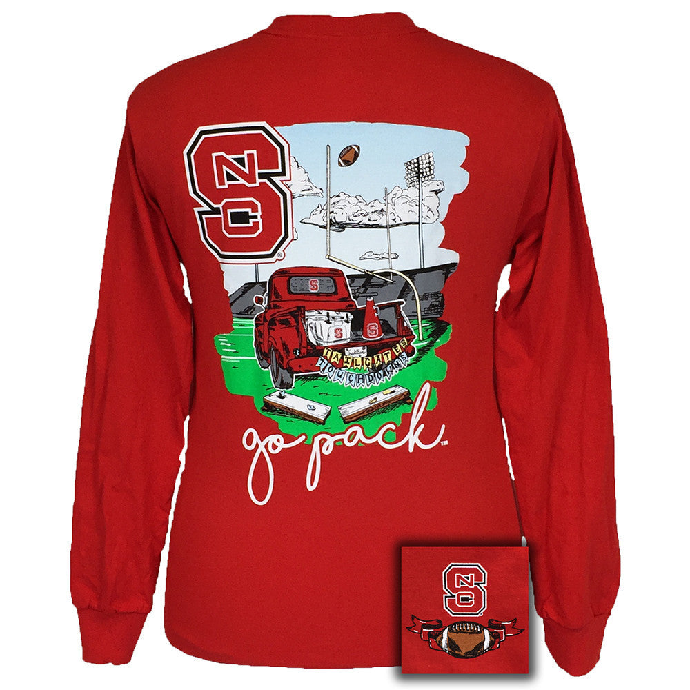 Tailgates and Touchdowns North Carolina Red Long Sleeve
