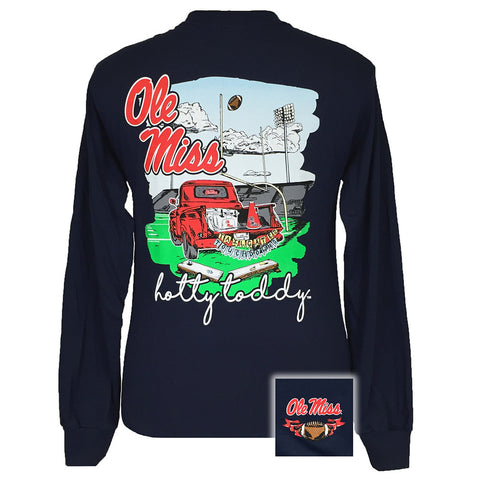 Tailgates and Touchdowns Ole Miss Navy Long Sleeve