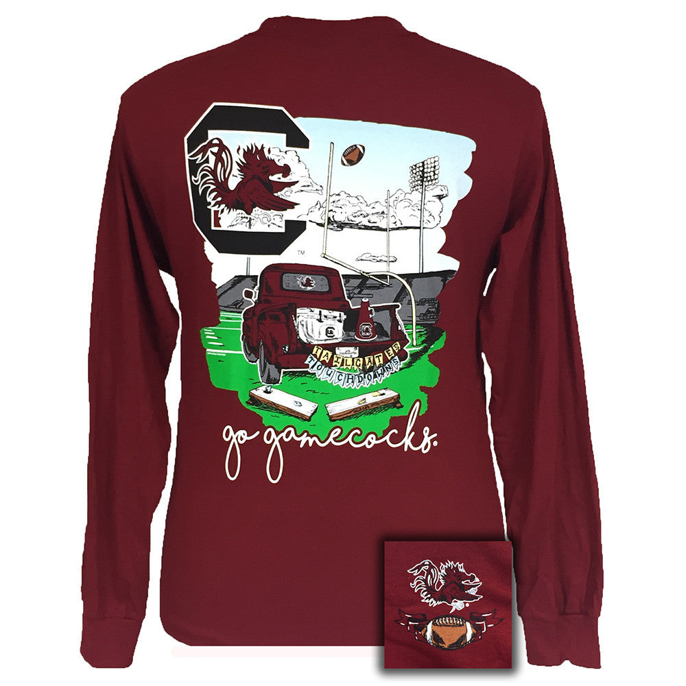 Tailgates and Touchdowns South Carolina Garnet Long Sleeve