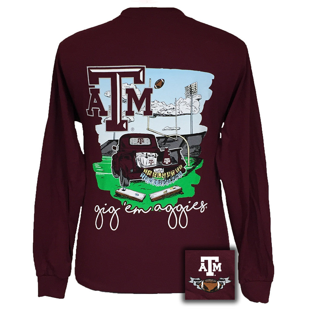 Tailgates and Touchdowns Texas A&M Maroon Long Sleeve
