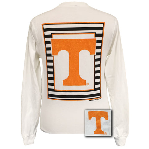 Glitter Logo Tennessee Long Sleeve White