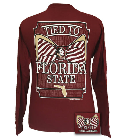 Tied to Florida State Garnet Long Sleeve