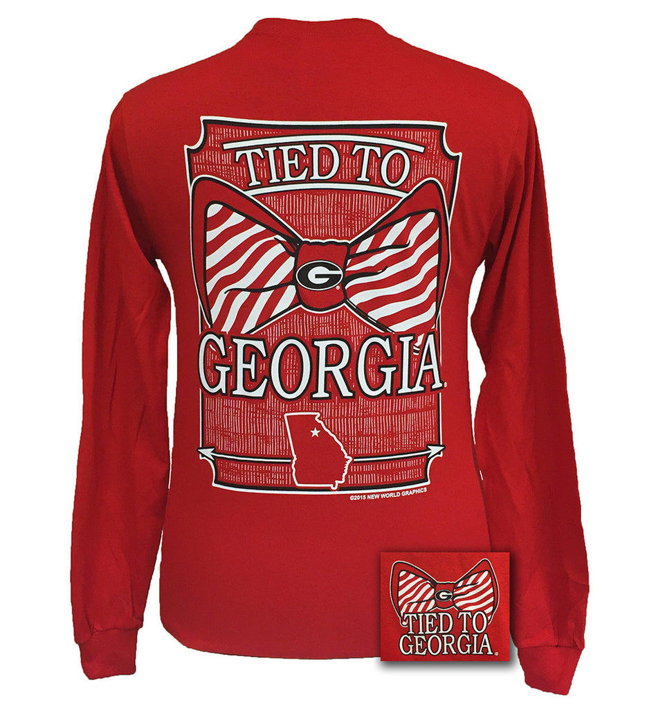 Tied to Georgia Red Long Sleeve