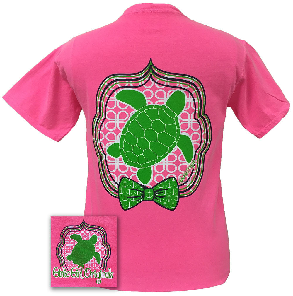 Preppy Turtle #2 Neon Pink