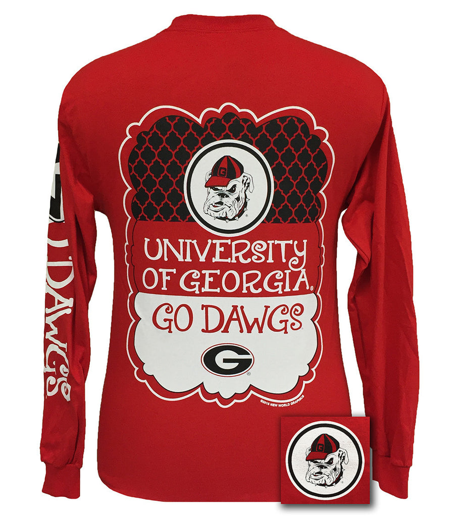 Georgia Preppy Frame Long Sleeve Red