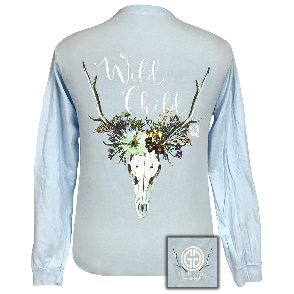 Wild Child Comfort Colors Chambray Long Sleeve