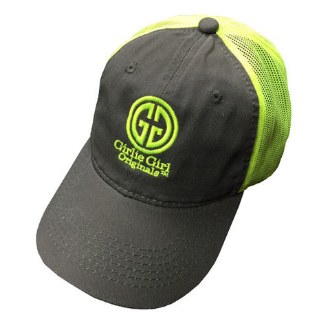 CAPS - GGO LOGO - GREY/NEON YELLOW MESHBACK