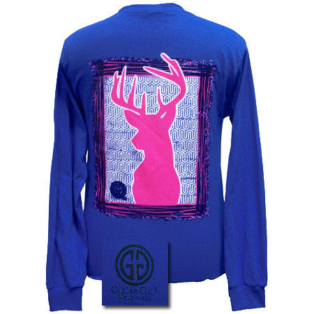 Preppy Deer #2 Royal Long Sleeve