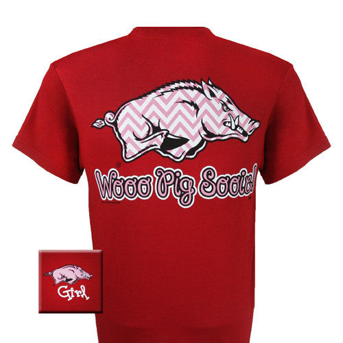 Arkansas T-Shirt: Arkansas Logo Chevron (Short Sleeve)