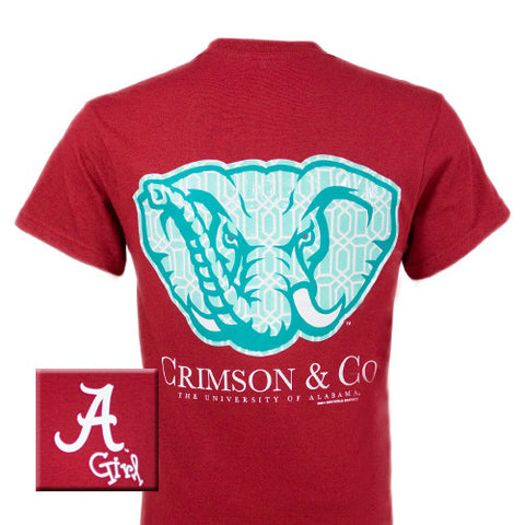 Alabama T-Shirt: Alabama & Co. (Short Sleeve) [Textured Ink]