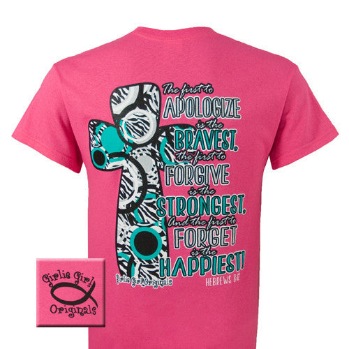 Apologize Hebrews 8:12 - Hot Pink (Short Sleeve)