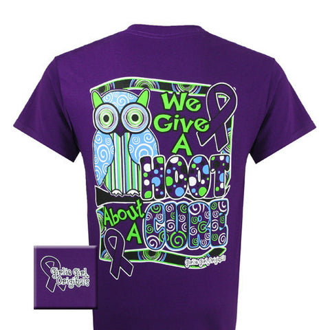 Hoot About A Cure - Purple (Short Sleeve)