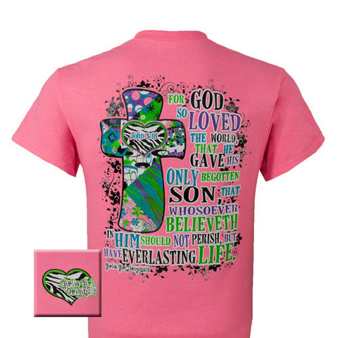 John 3:16 - Safety Pink (Short Sleeve)