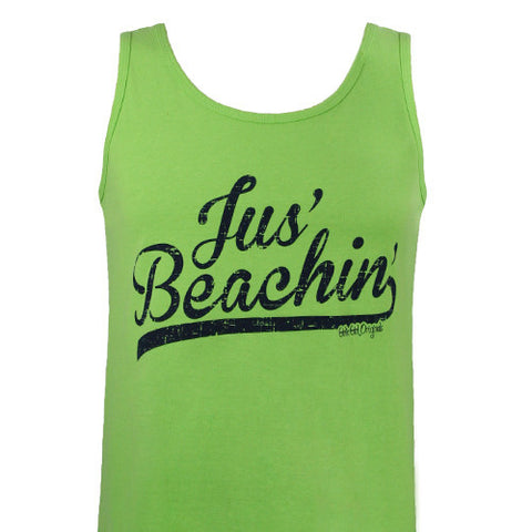 Jus' Beachin' - Lime (Comfort Color Tank)