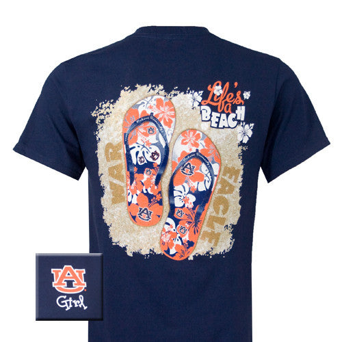 Auburn T-Shirt: AU Hibiscus (Short Sleeve)