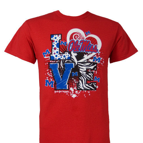 Ole Miss T-Shirt: LOVE OM (Short Sleeve)