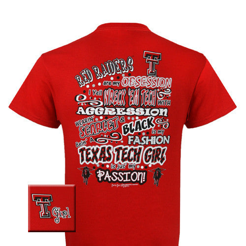 Texas Tech T-Shirt: TX TECH Obession (Short Sleeve)