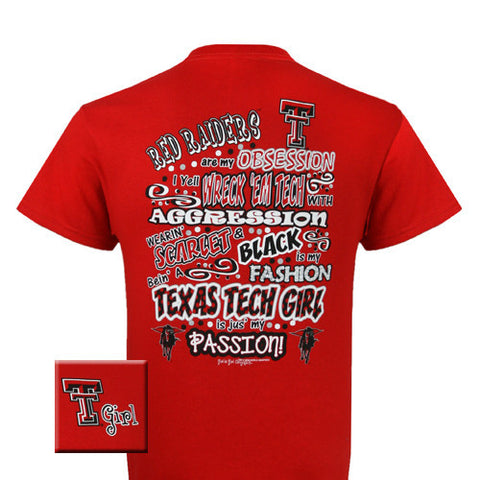 Texas Tech T-Shirt: TX TECH Obession (Short Sleeve)