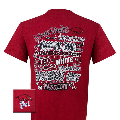 Arkansas T-Shirt: AR Obsession (Short Sleeve)