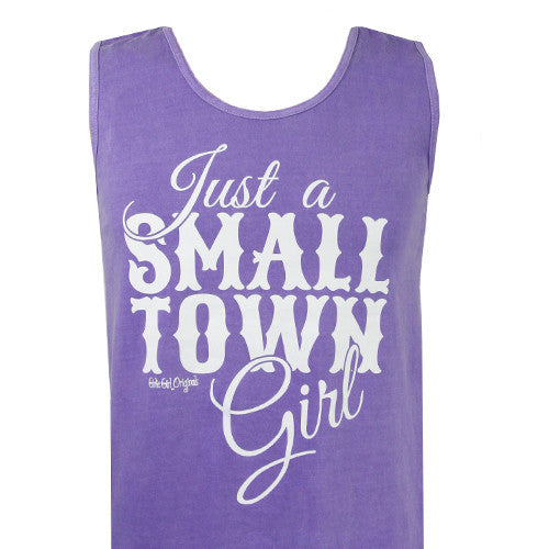Just a small town girl Violet (Comfort Color Tank)