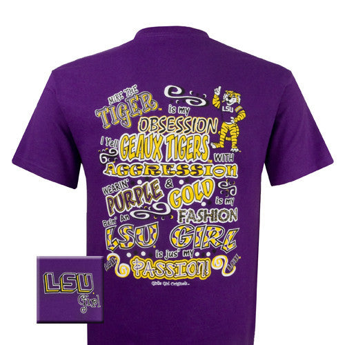 LSU T-Shirt: LSU Obsession (Short Sleeve)