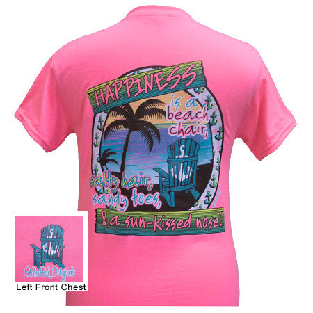 Happiness Tee Safety Pink