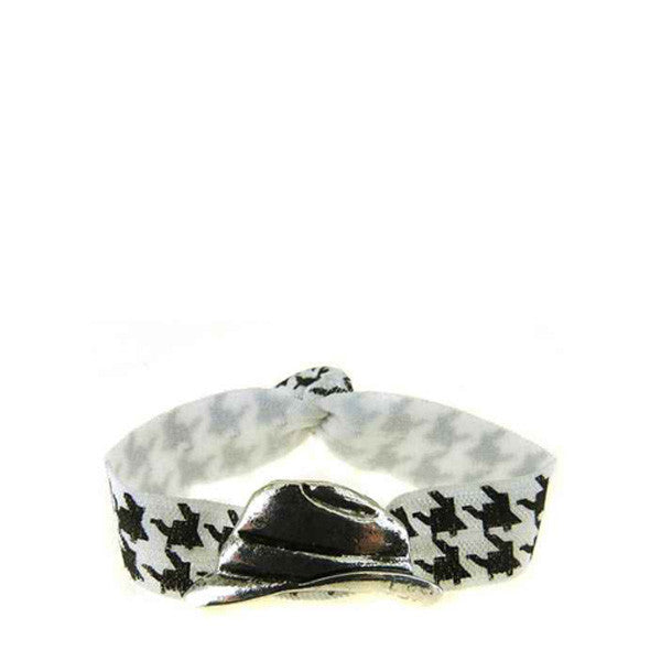 Houndstooth Stretch Bracelet with Hat