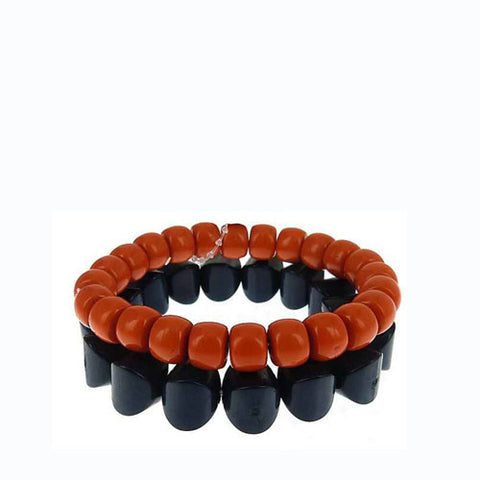 JTB0224 Blk Red Team Bracelet