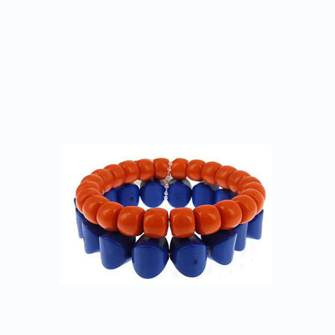 JTB0224 Blue Orange Team Bracelet