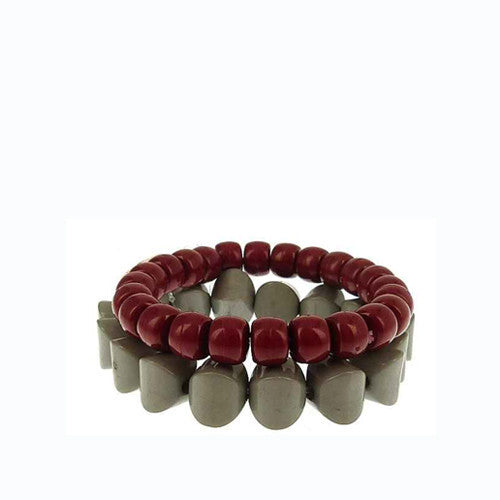 JTB0224 Grey Wine Team Bracelets