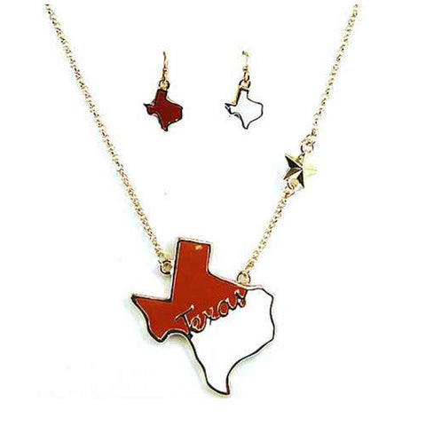 JTS0305GBRWT-TEXAS NECKLACE SET