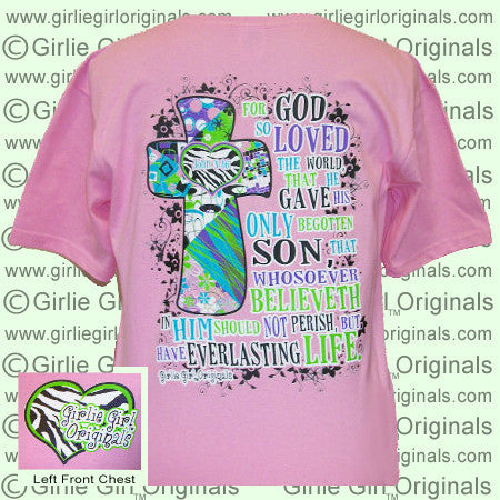 John 3:16 - Charity Pink ( Youth Short Sleeve)