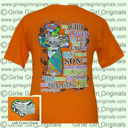 John 3:16 - Mandarin Orange (Short Sleeve)