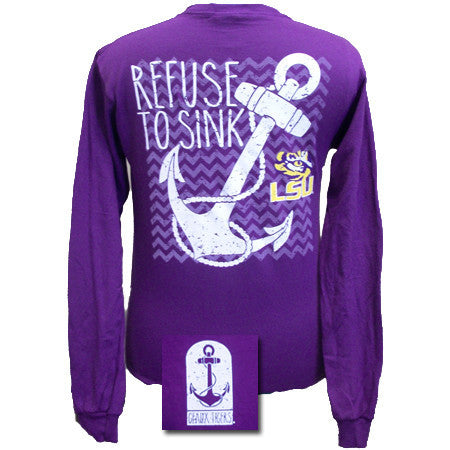LSU Refuse to Sink Purple Long sleeve