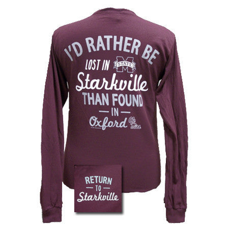 MSU Lost in Starkville Maroon