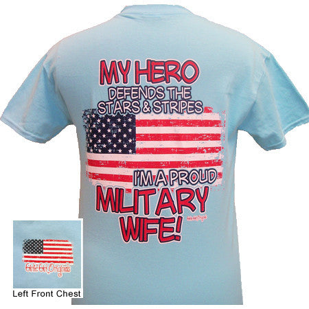 Military Wife - Sky Blue (Short Sleeve)