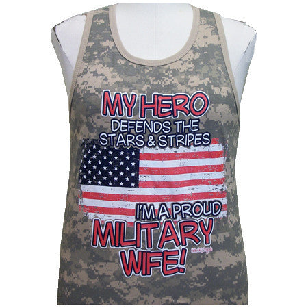 Military Wife - Military Camo Tank