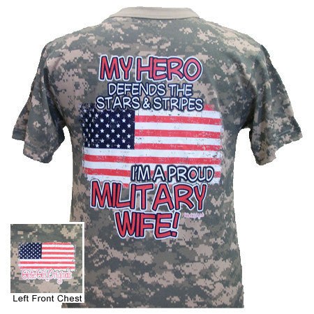 Military Wife - Military Camo Tee