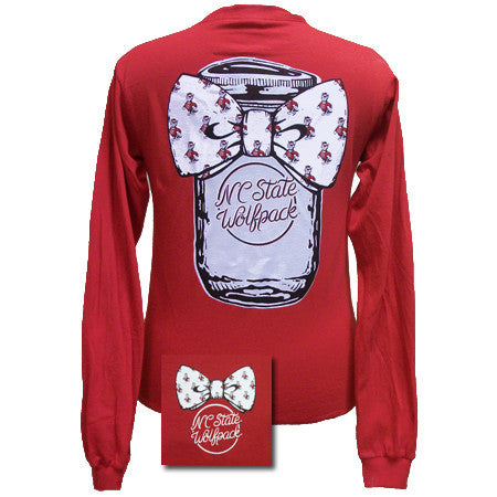 NCST Mason Jar Bowtie Red long sleeve