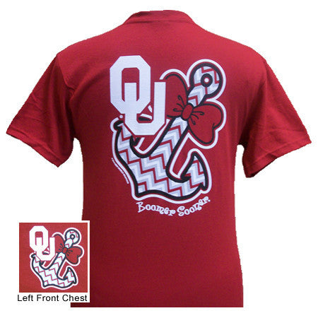 Oklahoma T-shirt: OU Bowtie Anchor (Short Sleeve)