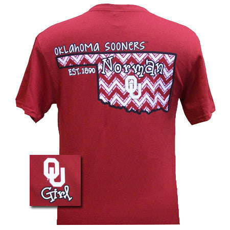 Oklahoma State Chevron Cardinal Red